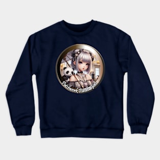 Patchwork Panda Girls Crewneck Sweatshirt